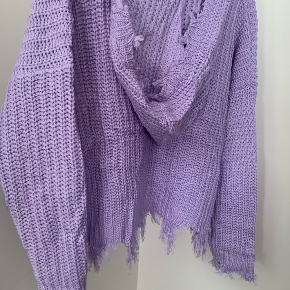 - NWT Boutique Raw Hem Easter Sweater - Picture 5 of 7